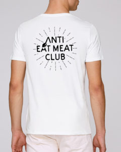Anti Eat Meat Club T-Shirt in weiss für Männer