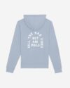 Kill The Bad Vibes Not Animals Organic Hoodie Hellblau