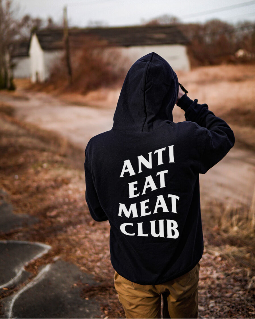 Anti Eat Meat Club Organic Hooded Sweat