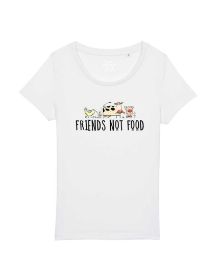 Friends Not Food Tailliertes Organic Shirt