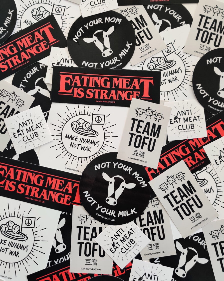 Vegan Sticker Set Übersicht