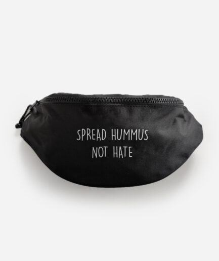 Spread Hummus Not Hate recycelte Bauchtasche
