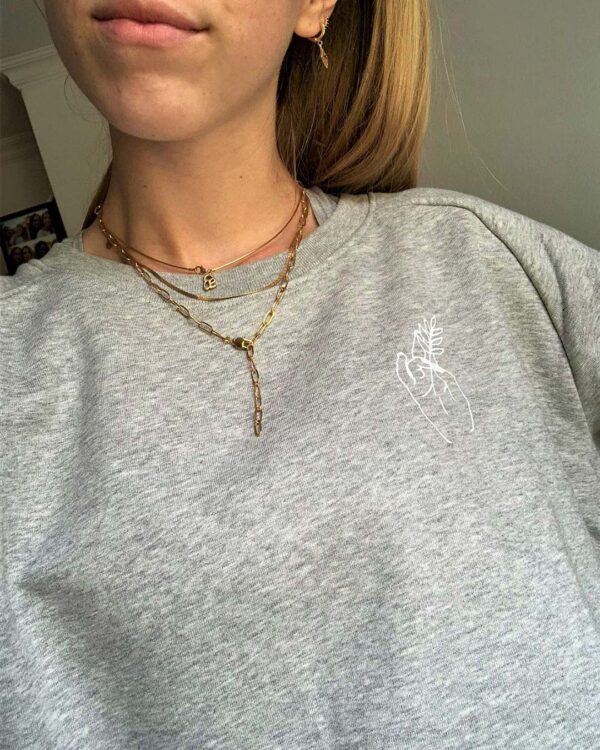 Plant-Unisex-Organic-Sweatshirt-Cream-Heather-Grey