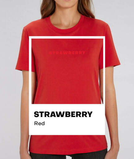 Strawberry Red Essential Organic Unisex Shirt