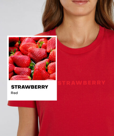 Strawberry Red Essential Organic Unisex Shirt