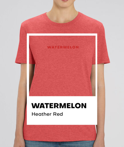 Watermelon Heather Red Essential Organic Unisex Shirt