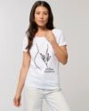 Eat Pussy Not Animals Ladies Organic Shirt White