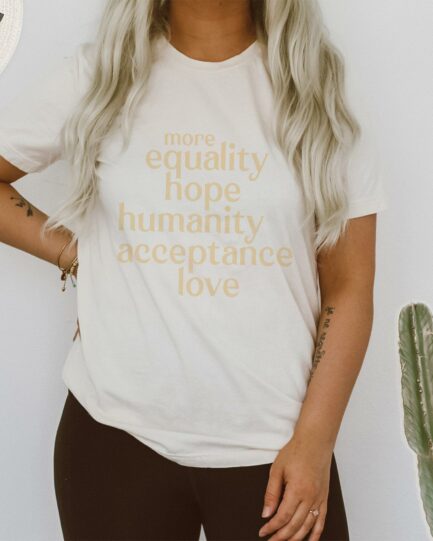 More Equality Ladies Organic Shirt