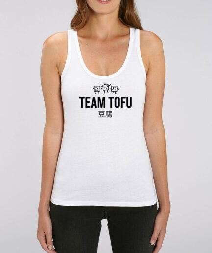 Team Tofu Ladies Organic Tank Top Weiß