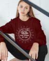 Make Hummus Not War Unisex Organic Sweatshirt