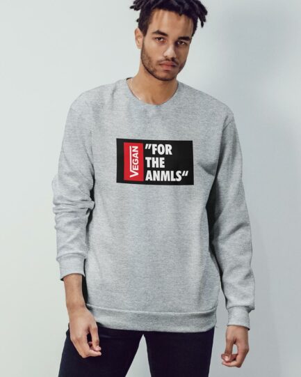 Vegan "for the anmls" Unisex Organic Sweatshirt