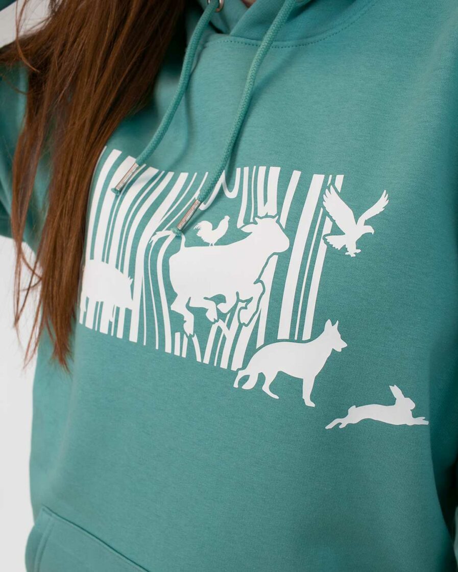 animals-aren't-products-organic-hoodie-tuerkis