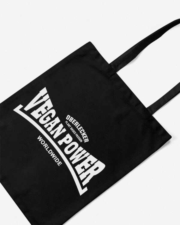 oberlecker-vegan-power-organic-baumwolltasche-schwarz