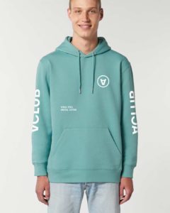 vclub-organic-hoodie-tuerkis
