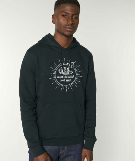 make-hummus-not-war-organic-hoodie-schwarz