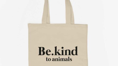Be Kind To Animals Organic Baumwolltasche