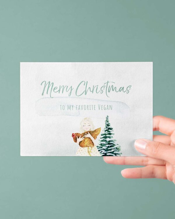 Weihnachtskarte vegan
