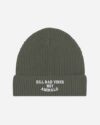 Kill Bad Vibes Not Animals Organic Fisherman Beanie