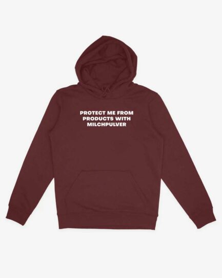 From Milchpulver Hoodie bordeaux rot