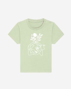 Earth Love Baby Organic Shirt Steem Green