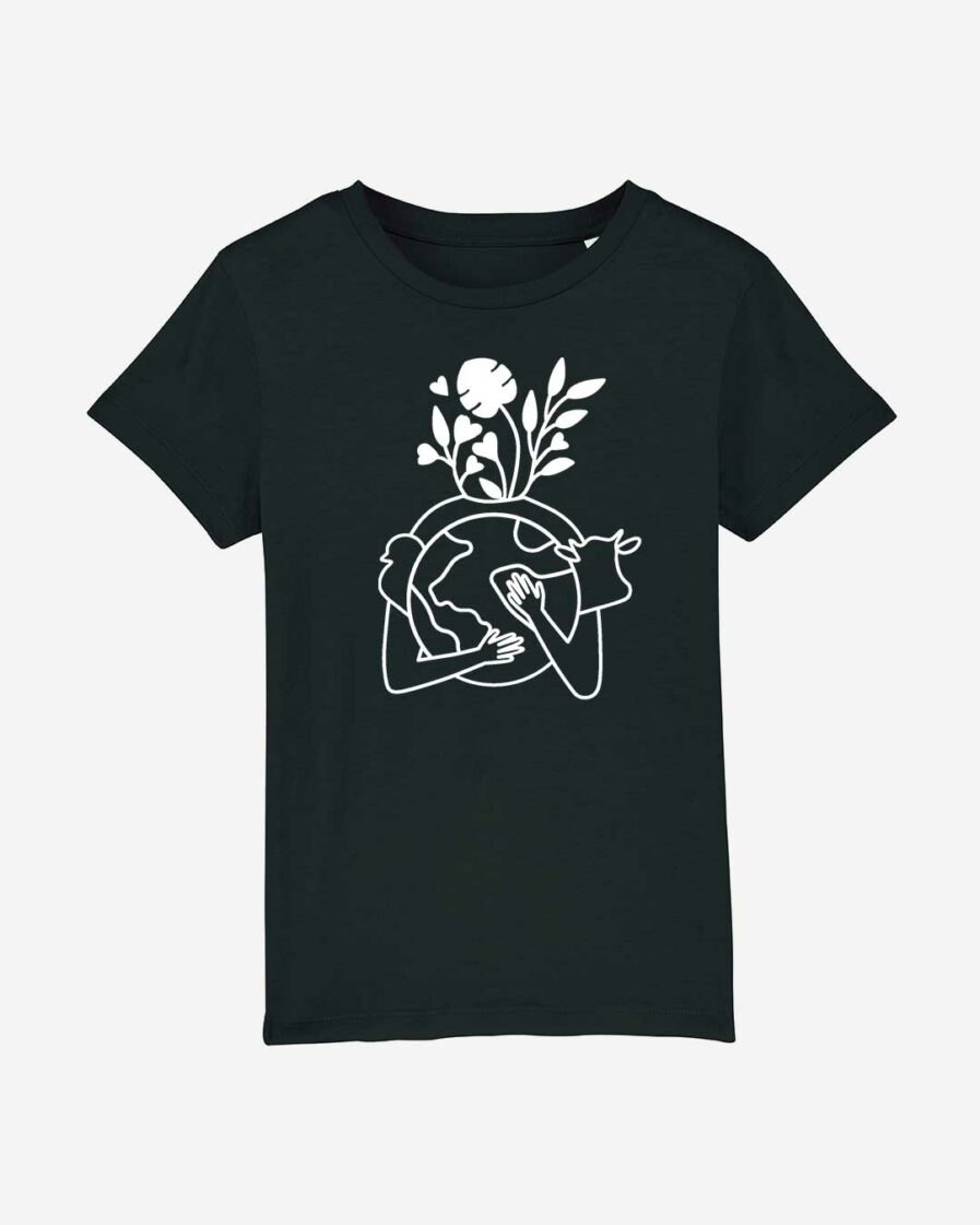 Earth Love Kids Organic Shirt schwarz