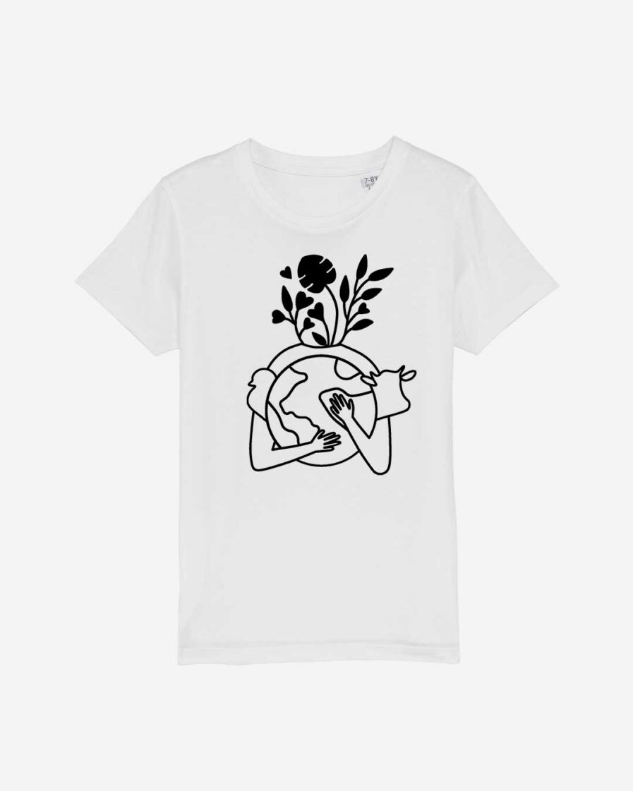 Earth Love Kids Organic Shirt weiss