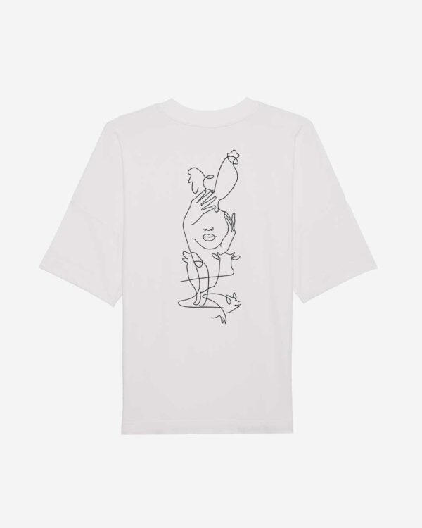 Equality Oversized Organic Shirt weiss