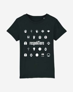 Respektiere Kids Organic Shirt schwarz