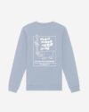 Plant Power Overdose Sweatshirt hellblau