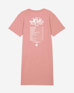 Protein Club Tour Shirt Kleid Pink