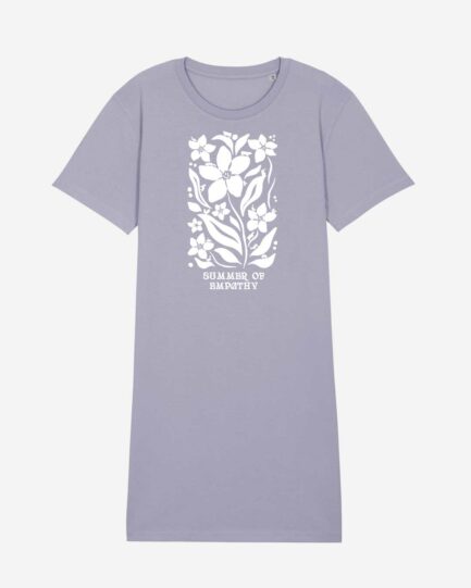 Summer Of Empathy Organic Shirt Kleid Lavendel