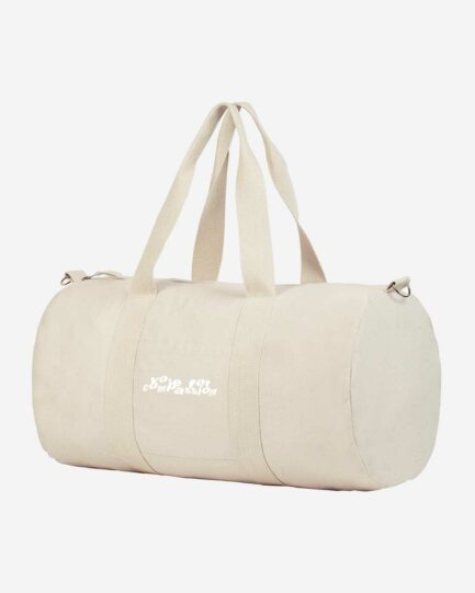 Vote For Compassion Organic duffle bag natural