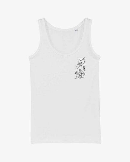 Equality Club Tailliertes Tank Top weiss