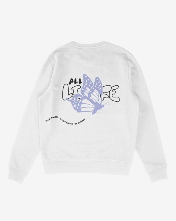 all species sweatshirt weiss back