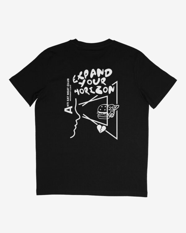 expand your horizon shirt schwarz back