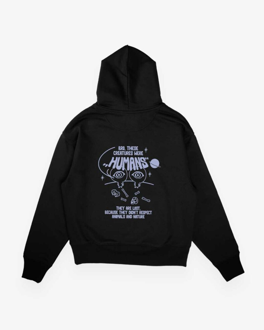 lost human oversized hoodie back