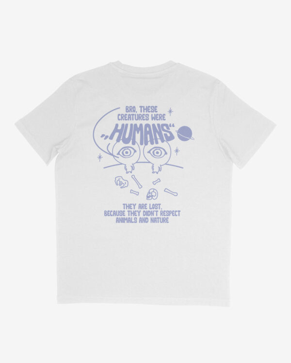 lost humans organic shirt weiss back