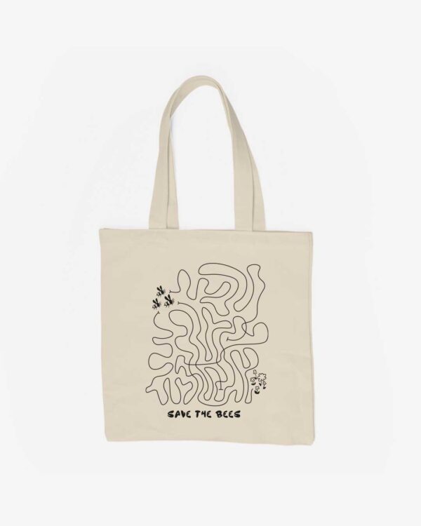 save the bees baumwolltasche