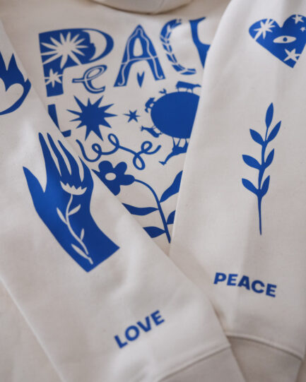 Peace & Love Organic Hoodie