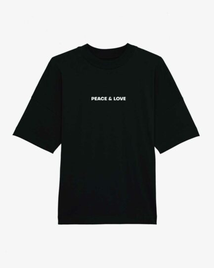 Peace And Love Oversized Organic Shirt