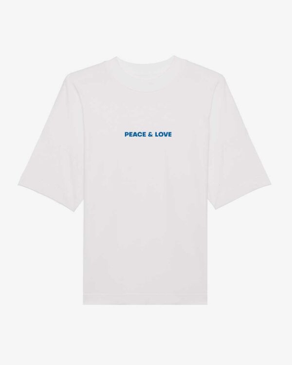Peace And Love Oversized Organic Shirt