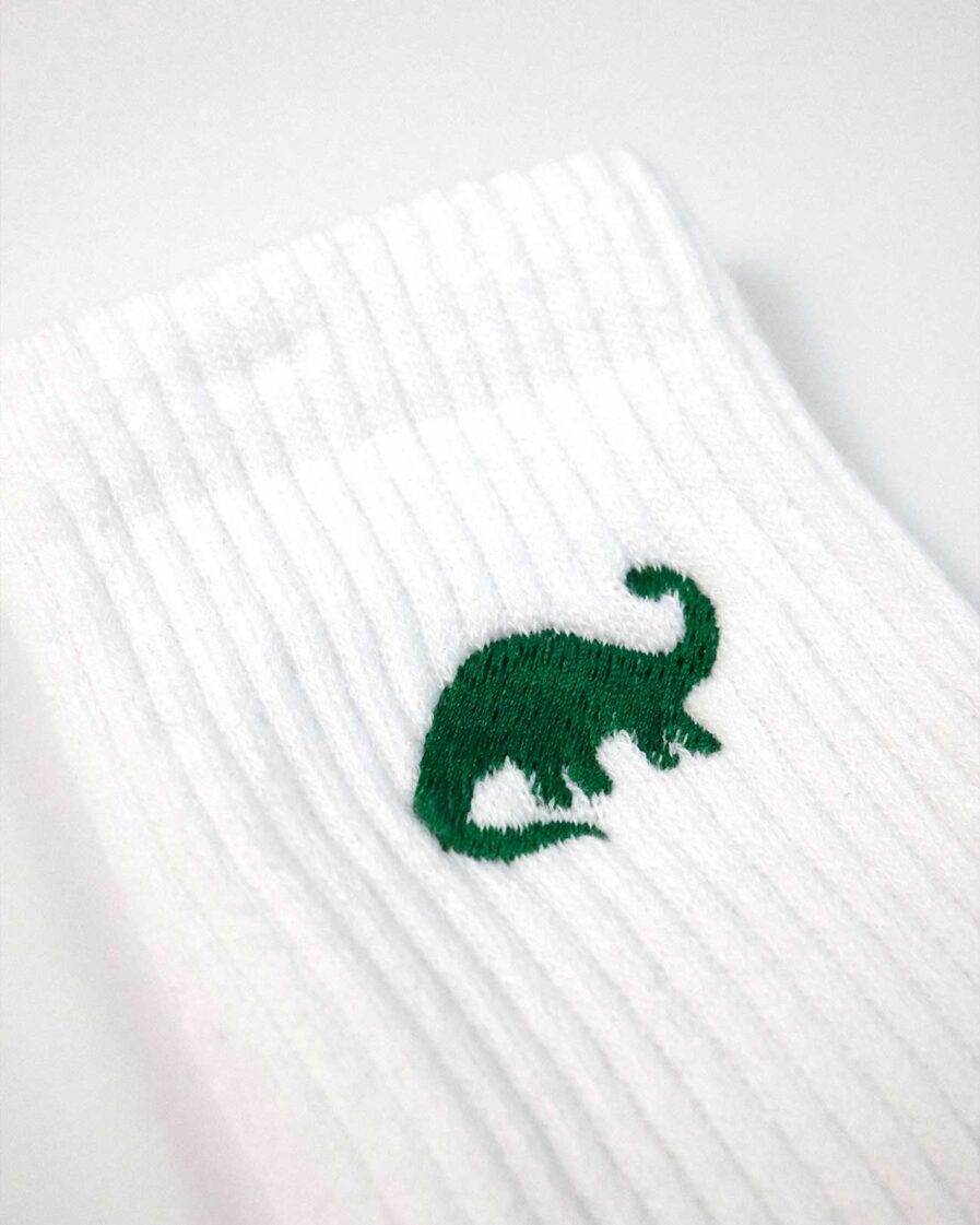 Vegane Dino Socken aus Bio-Baumwolle