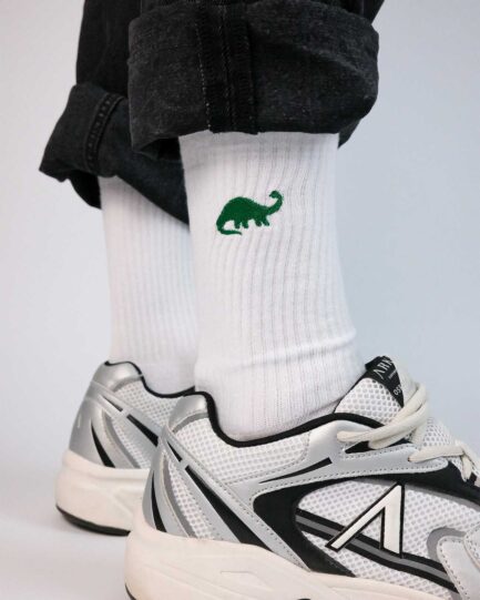 Vegane Dino Socken aus Bio-Baumwolle
