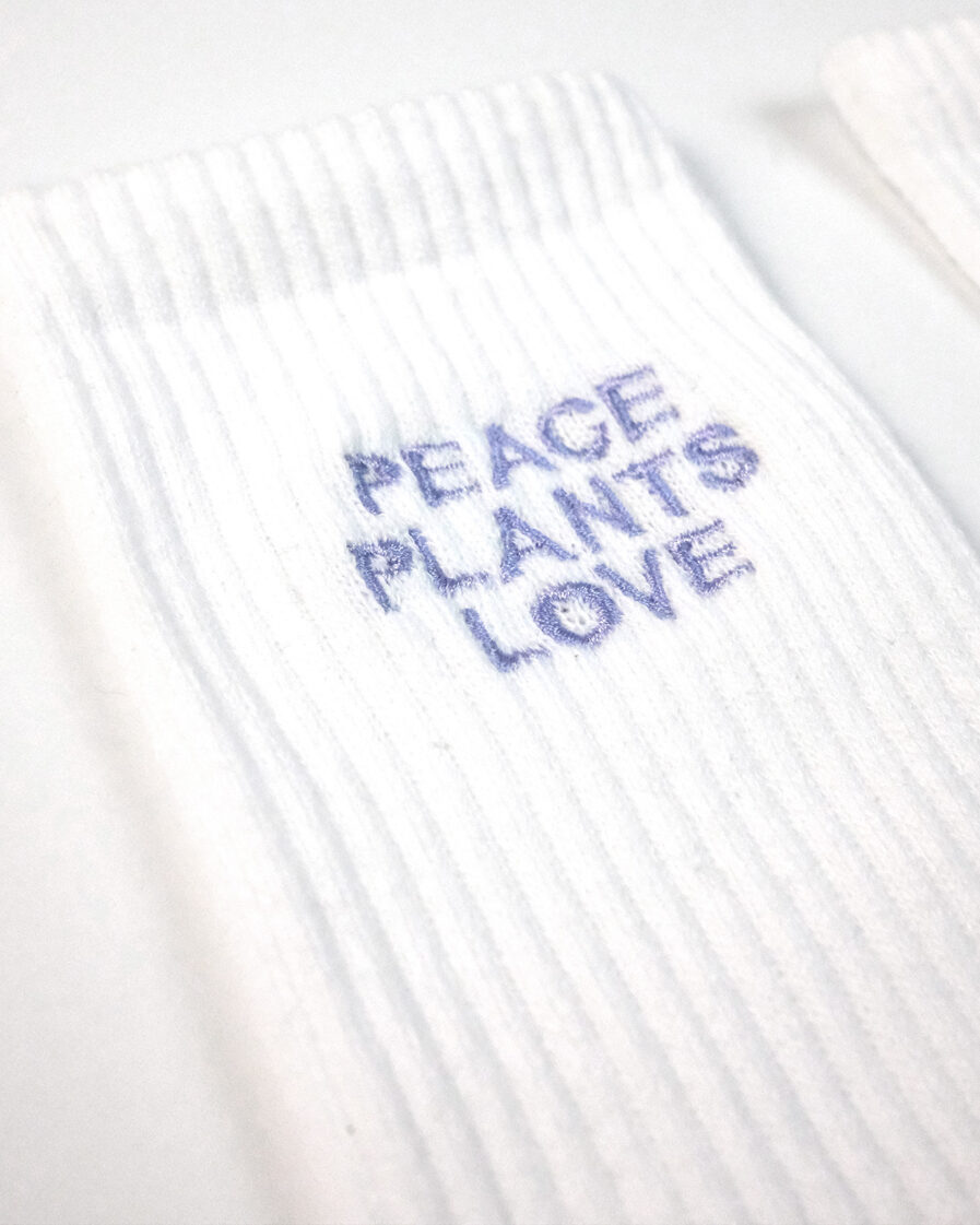 Peace Plants Love Socken aus Bio-Baumwolle